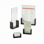 Cal-Mil 1510-32-96 - Bamboo Menu/Card Holder, 3-1/2