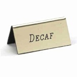 Cal-Mil 228-2-011 - Beverage Tent Sign (Decaf), 3