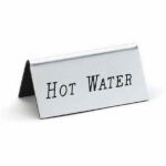 Cal-Mil 228-3-010 - Beverage Tent Sign (Hot Water), 3
