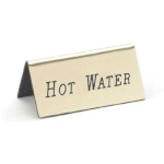 Cal-Mil 228-3-011 - Beverage Tent Sign (Hot Water), 3