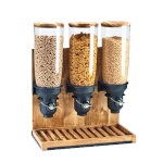 Cal-Mil 3576-3-99FF - Madera Cereal Dispenser, (3) 5L capacity cylinders, 19-1/4