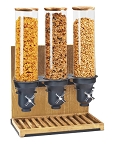 Cal-Mil 3584-3-99 - Madera Cereal Dispenser, (3) 4.5L capacity cylinders, 19-1/4