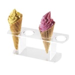 Cal-Mil 398 - Cone Holder, stand, waffle