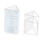 Cal-Mil 542 - Card Holder, triangle, (3) sided