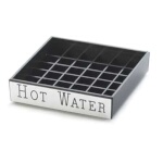 Cal-Mil 632-3 - Engraved Drip Tray (Hot Water), square, 4