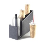Cal-Mil 724 - Cup/Lid Organizer, 15-1/2
