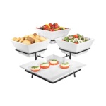 Cal-Mil SR1020-13 - Gourmet Quad Platter/Bowl Display, 19-1/2