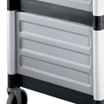 Cambro BC340KDP480 - Single Shelf Panel Set, for KD utility cart ONLY, speckled gray
