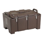 Cambro 100MPC131 - Camcarrier, top loading, holds (1) GN full size, 40 qt., double wall, dark brown