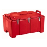 Cambro 100MPC158 - Camcarrier, top loading, holds (1) GN full size, 40 qt., double wall, hot red