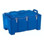 Cambro 100MPC186 - Camcarrier, top loading, holds (1) GN full size, 40 qt., double wall, navy blue