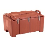 Cambro 100MPC402 - Camcarrier, top loading, holds (1) GN full size, 40 qt., double wall, brick red