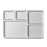 Cambro 10145CW133 - Tray, 5-compartment, 10