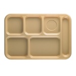 Cambro 10146CW133 - School Tray, 6-compartment, 10