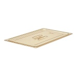 Cambro 10HPCH150 - Food Cover, high heat, full size, flat, with handle, amber