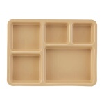 Cambro 1411CP161 - Meal Delivery Tray, 5-compartment, 14