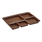 Cambro 1411CP167 - Meal Delivery Tray, 5-compartment, 14