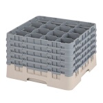 Cambro 16S1058184 - Glass Rack, with (5) extenders, 19-3/4