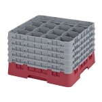 Cambro 16S1058416 - Glass Rack, with (5) extenders, 19-3/4