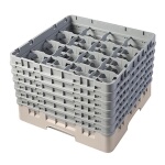 Cambro 16S1114184 - Glass Rack, with (6) extenders, 19-3/4