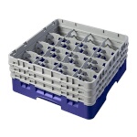 Cambro 16S638186 - Glass Rack, with (3) extenders, 19-3/4