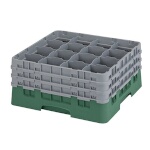 Cambro 16S738119 - Glass Rack, with (3) extenders, 19-3/4