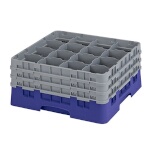 Cambro 16S738186 - Glass Rack, with (3) extenders, 19-3/4