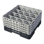 Cambro 16S800110 - Glass Rack, with (4) extenders, 19-3/4
