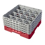 Cambro 16S800163 - Glass Rack, with (4) extenders, 19-3/4