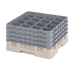 Cambro 16S900184 - Glass Rack, with (4) extenders, 19-3/4