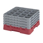 Cambro 16S900416 - Glass Rack, with (4) extenders, 19-3/4