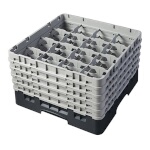 Cambro 16S958110 - Glass Rack, with (5) extenders, 19-3/4