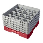 Cambro 16S958163 - Glass Rack, with (5) extenders, 19-3/4