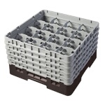Cambro 16S958167 - Glass Rack, with (5) extenders, 19-3/4