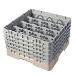 Cambro 16S958184 - Glass Rack, with (5) extenders, 19-3/4