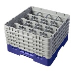 Cambro 16S958186 - Glass Rack, with (5) extenders, 19-3/4