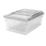 Cambro 18268CLRKIT135 - Colander Kit: (1) colander, (1) food storage box, (1) Sliding Lid, clear