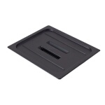 Cambro 20CWCH110 - Food Pan Cover, 1/2 size, with handle, polycarbonate, black, (Case of 6)