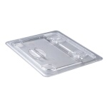Cambro 20CWL135 - Food Pan Cover, 1/2 size, hinged, polycarbonate, clear, (Case of 6)