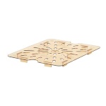 Cambro 20HPD150 - H-Pan Drain Shelf, 1/2 size, amber, (Case of 6)