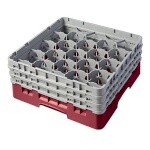 Cambro 20S638416 - Glass Rack, with (3) extenders, 19-3/4
