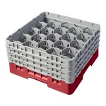 Cambro 20S800163 - Glass Rack, with (4) extenders, 19-3/4