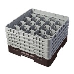 Cambro 20S958167 - Glass Rack, with (5) extenders, 19-3/4