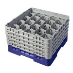 Cambro 20S958186 - Glass Rack, with (5) extenders, 19-3/4