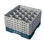 Cambro 20S958414 - Glass Rack, with (5) extenders, 19-3/4