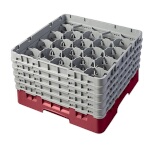 Cambro 20S958416 - Glass Rack, with (5) extenders, 19-3/4