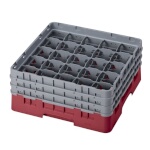 Cambro 25S638416 - Glass Rack, with (3) extenders, 19-3/4