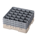Cambro 25S738184 - Glass Rack, with (3) extenders, 19-3/4