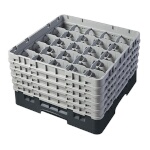 Cambro 25S958110 - Glass Rack, with (5) extenders, 19-3/4