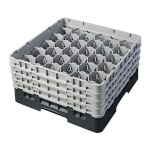 Cambro 30S800110 - Glass Rack, with (4) extenders, 19-3/4